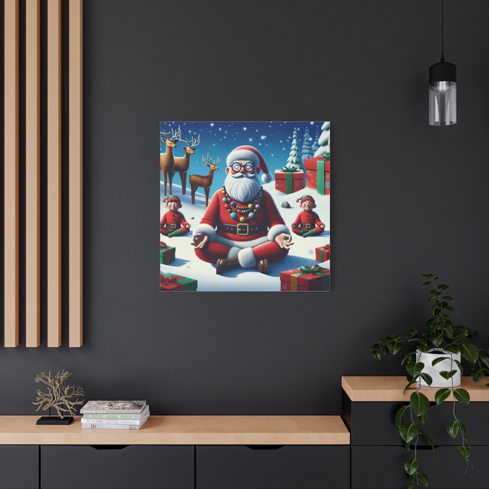 Canvas Print - Zen Santa - Resonating Crystal Creations