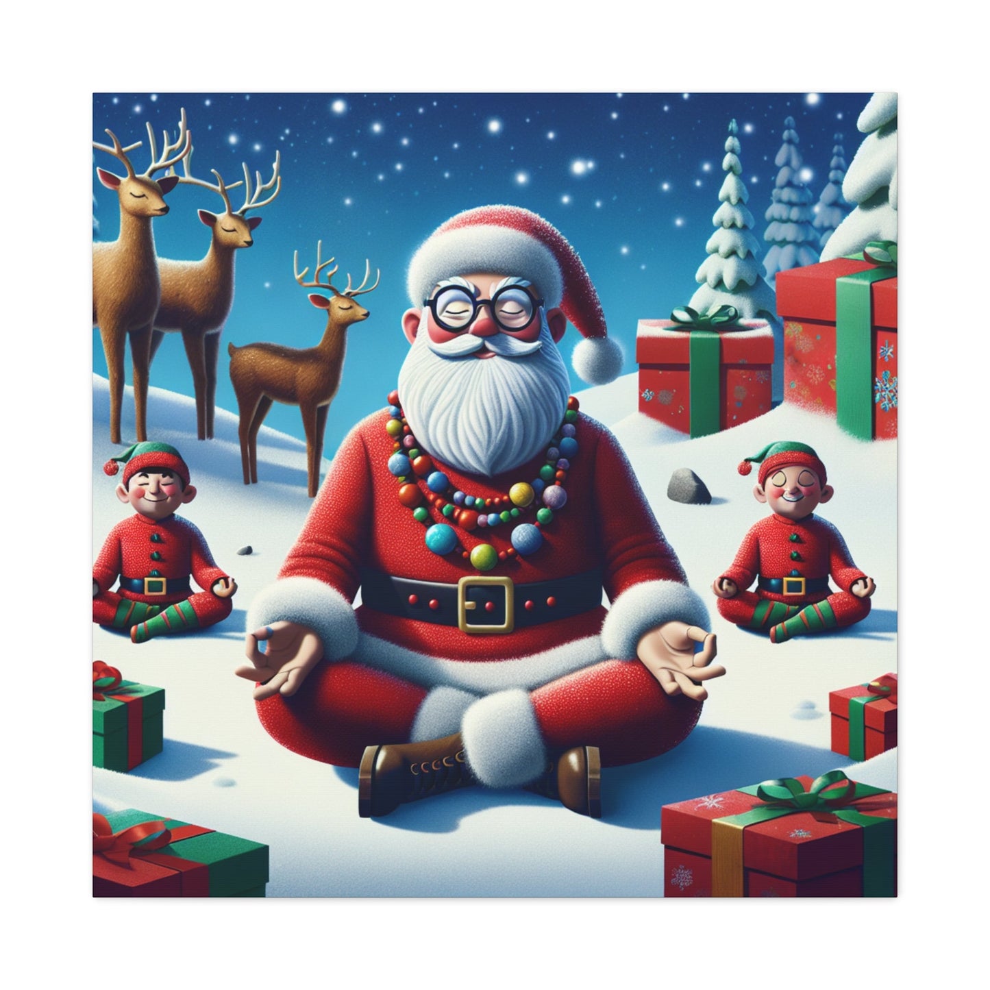 Canvas Print - Zen Santa - Resonating Crystal Creations