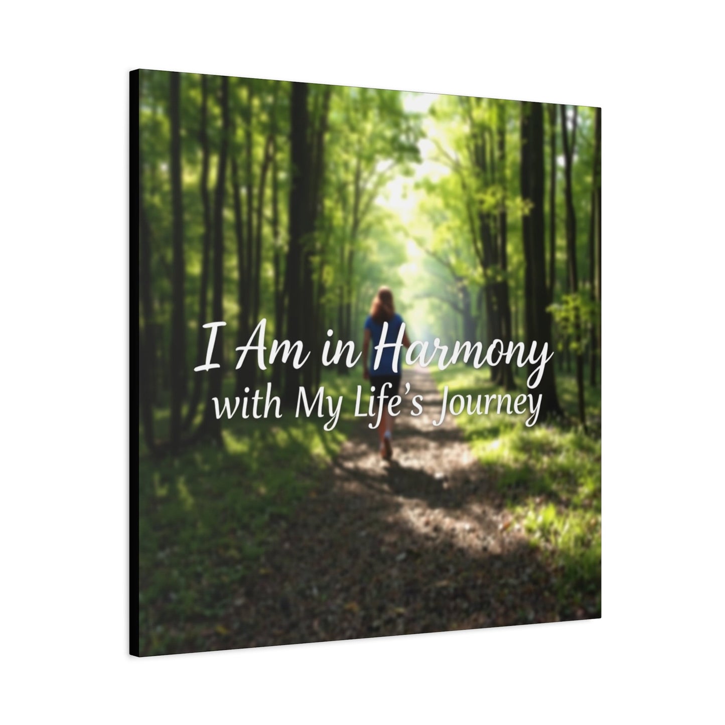 Canvas Wall Art - Harmony Life's Journey Inspirational Quote - Resonating Crystal Creations