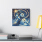 Canvas Wall Art: Magical Snowman - Resonating Crystal Creations