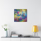 Canvas Wall Art - Psychedelic Dragonfly Design, Matte Finish - Resonating Crystal Creations