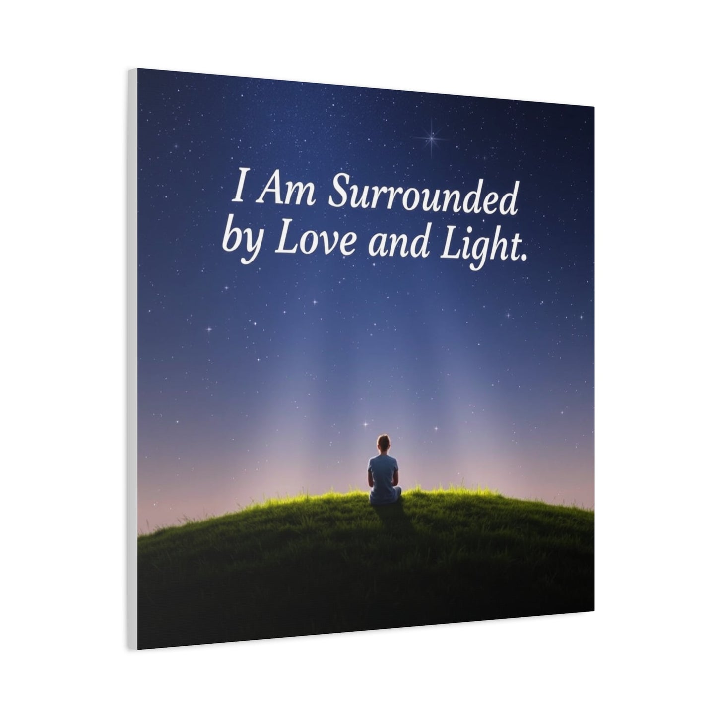 Canvas Wall Art - Surrounded by Love and Light Design - Resonating Crystal Creations