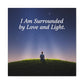 Canvas Wall Art - Surrounded by Love and Light Design - Resonating Crystal Creations