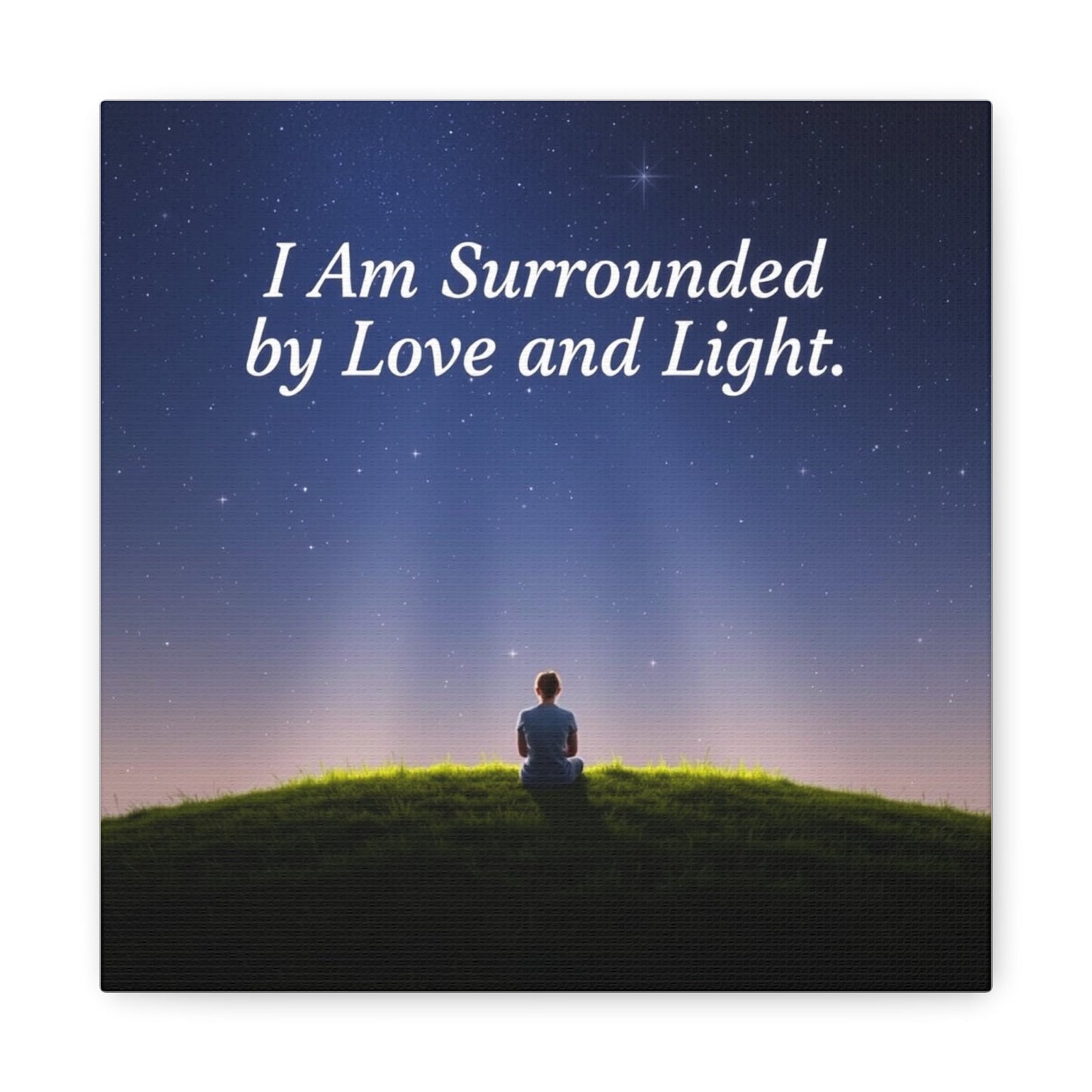 Canvas Wall Art - Surrounded by Love and Light Design - Resonating Crystal Creations