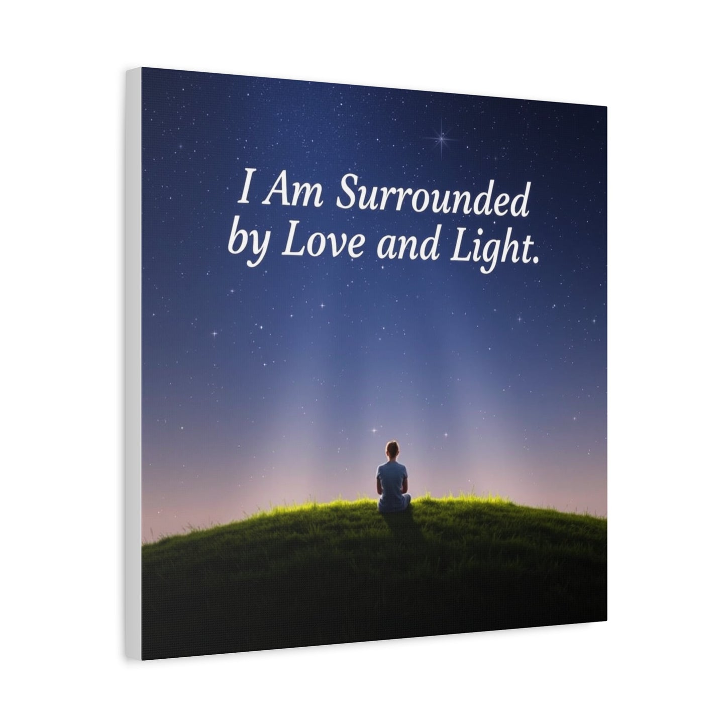 Canvas Wall Art - Surrounded by Love and Light Design - Resonating Crystal Creations