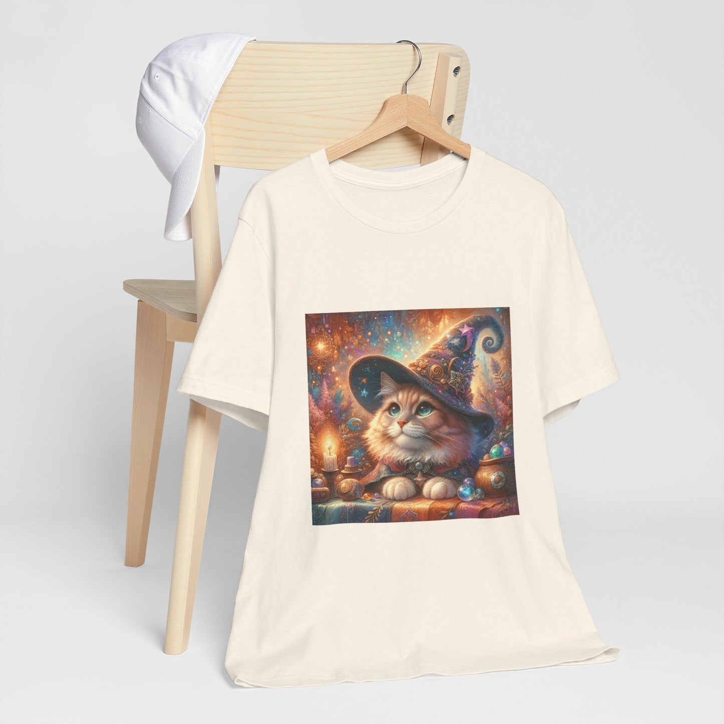 Cat Wizard Tee - Resonating Crystal Creations