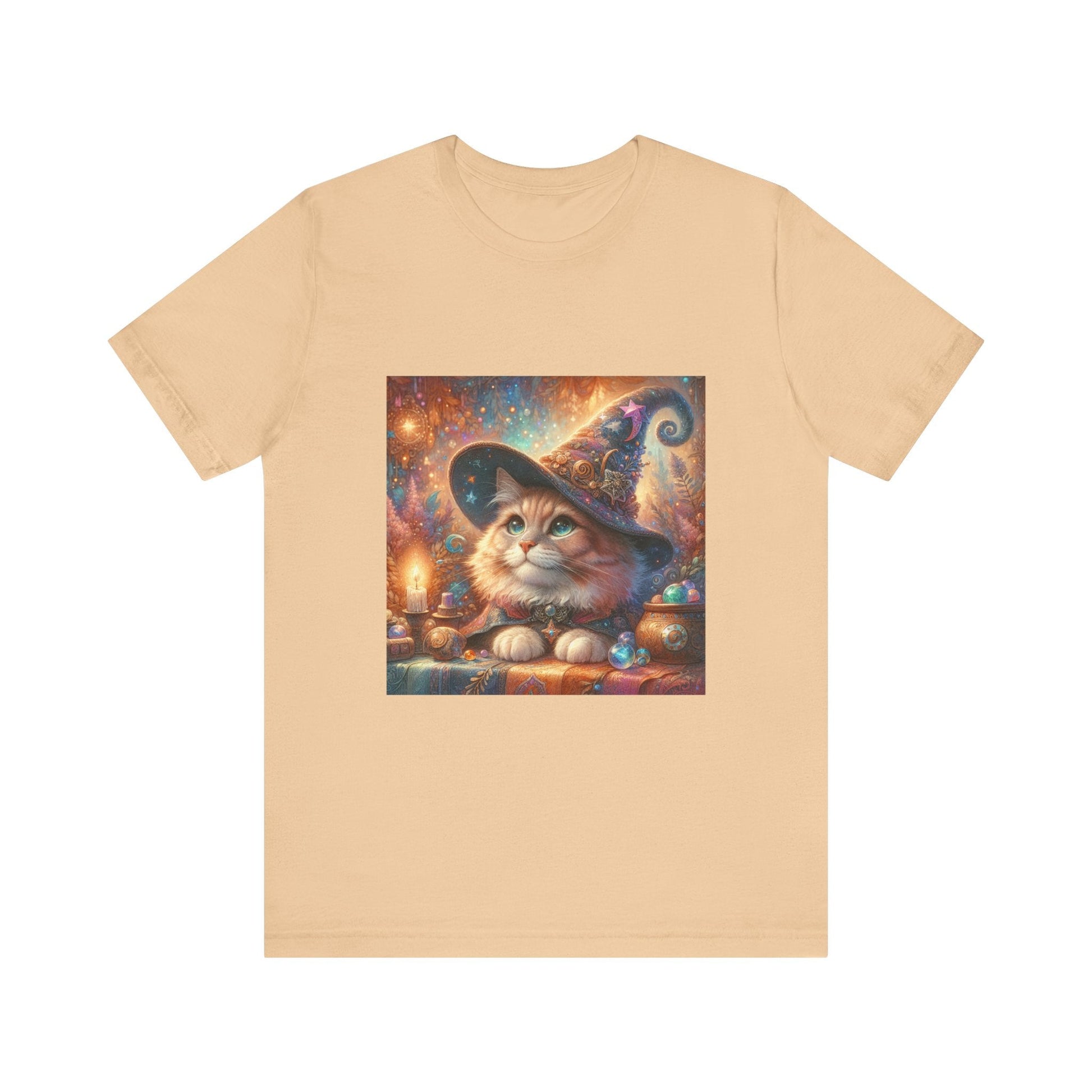 Cat Wizard Tee - Resonating Crystal Creations