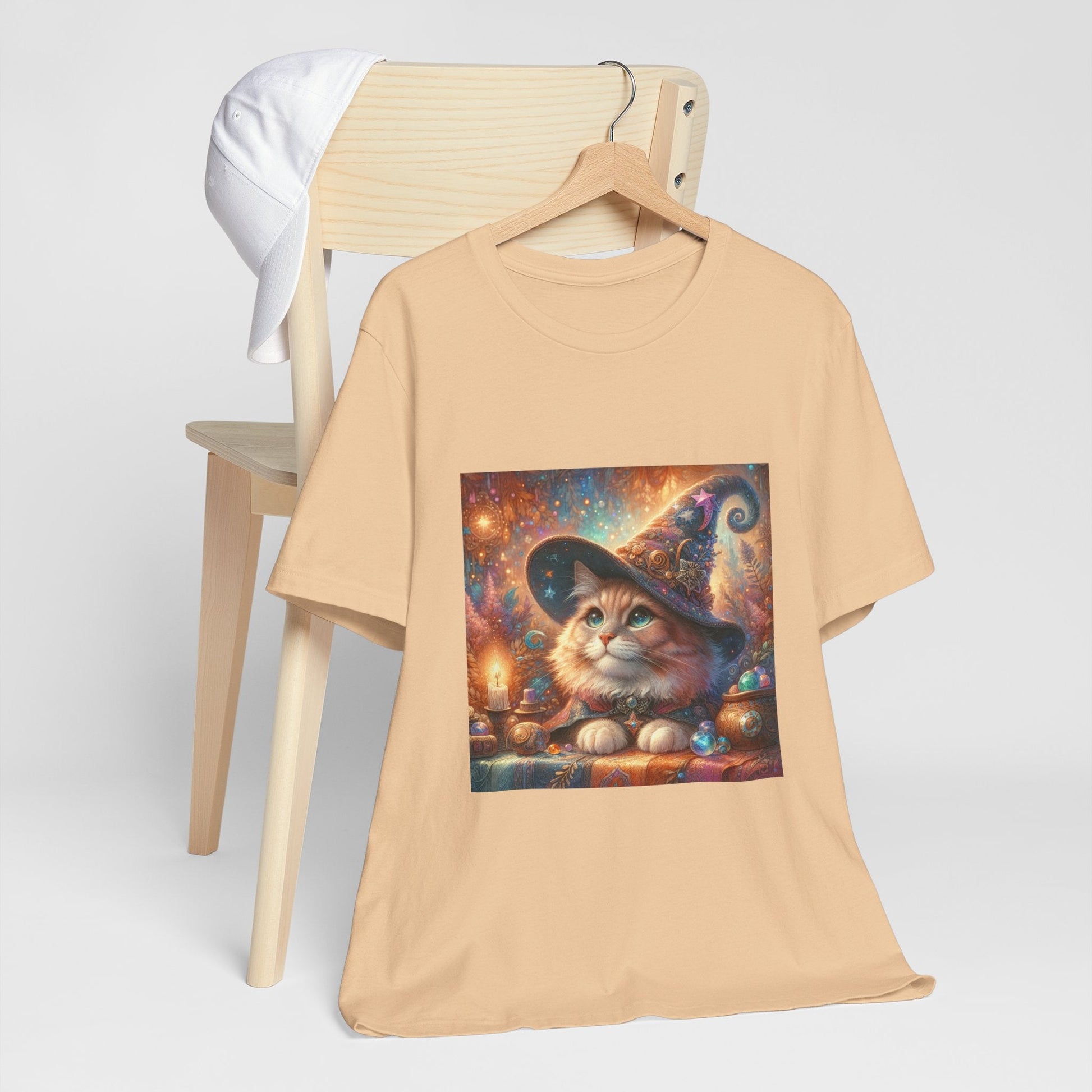 Cat Wizard Tee - Resonating Crystal Creations