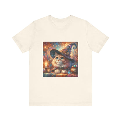 Cat Wizard Tee - Resonating Crystal Creations