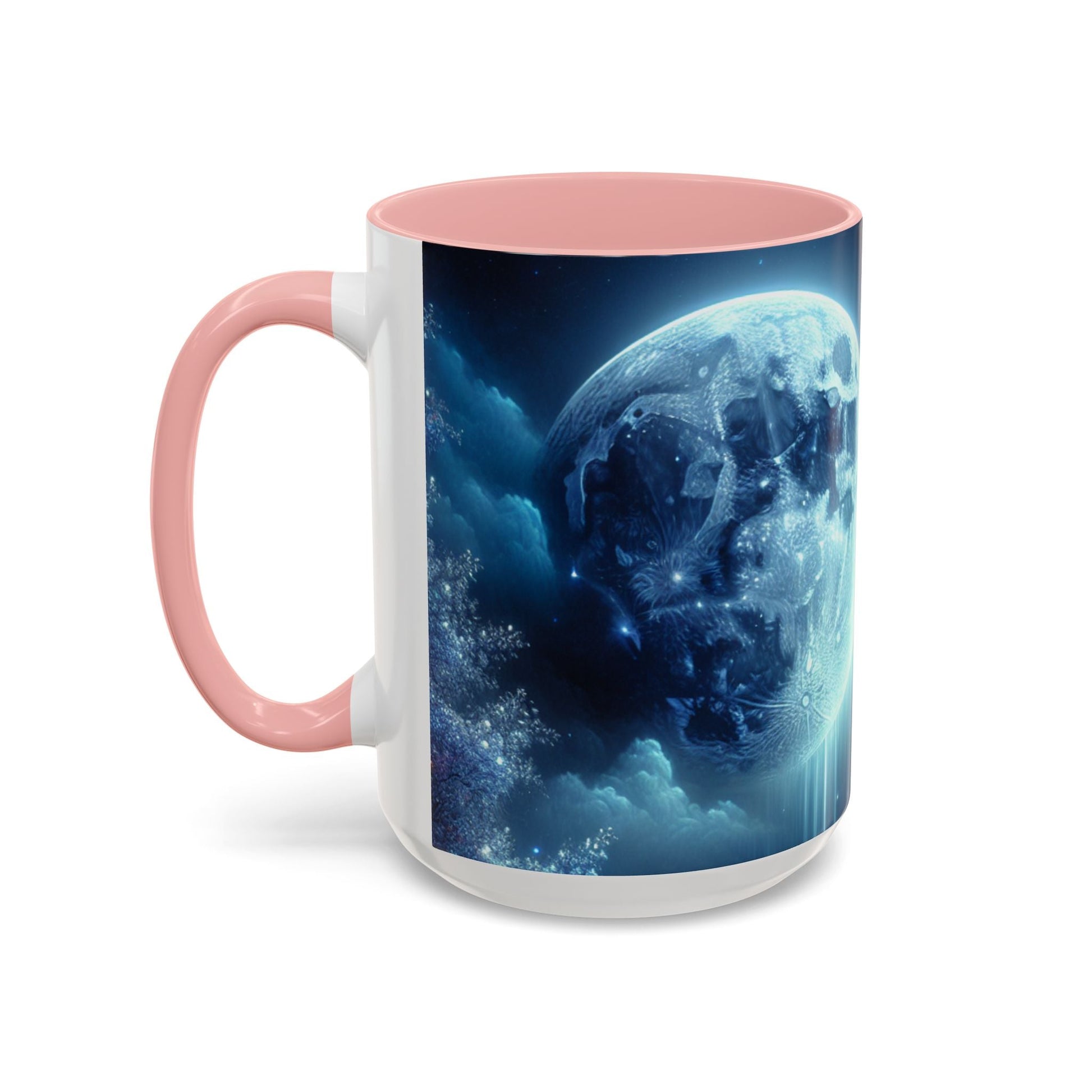 Coffee Mug Moon Flower Design - Resonating Crystal Creations