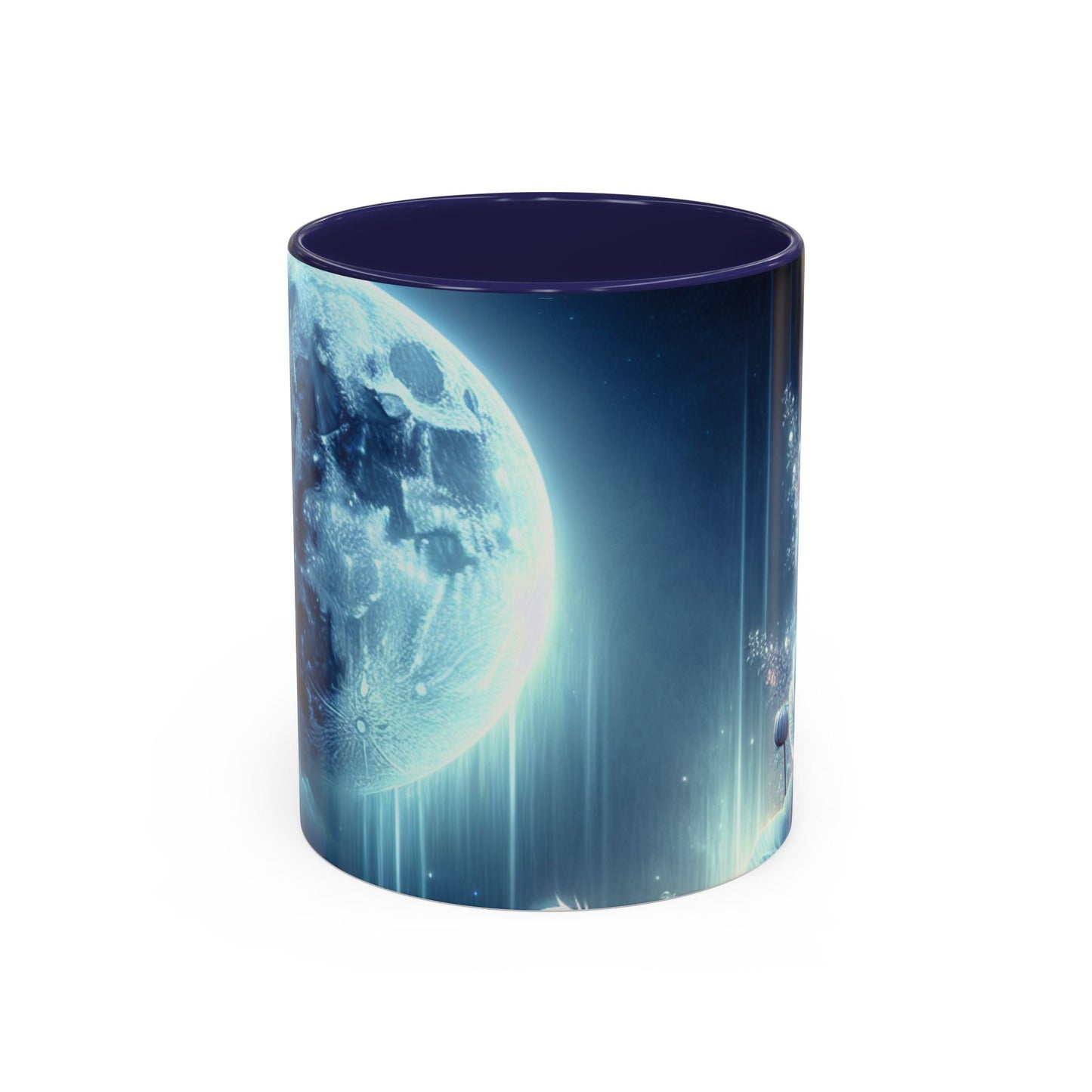 Coffee Mug Moon Flower Design - Resonating Crystal Creations