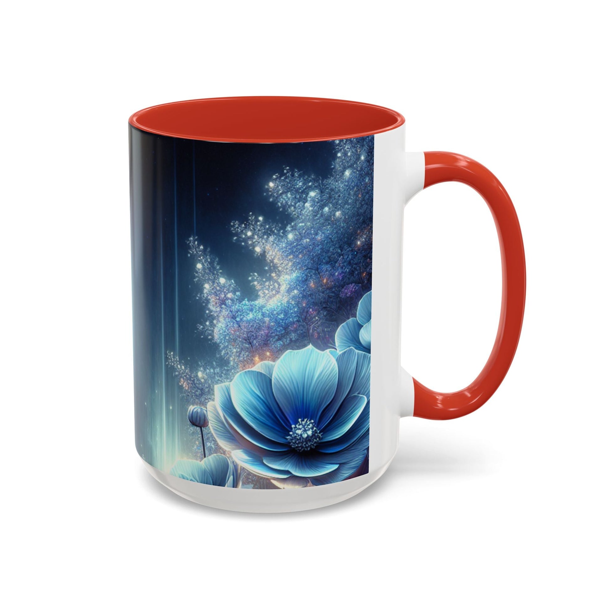 Coffee Mug Moon Flower Design - Resonating Crystal Creations