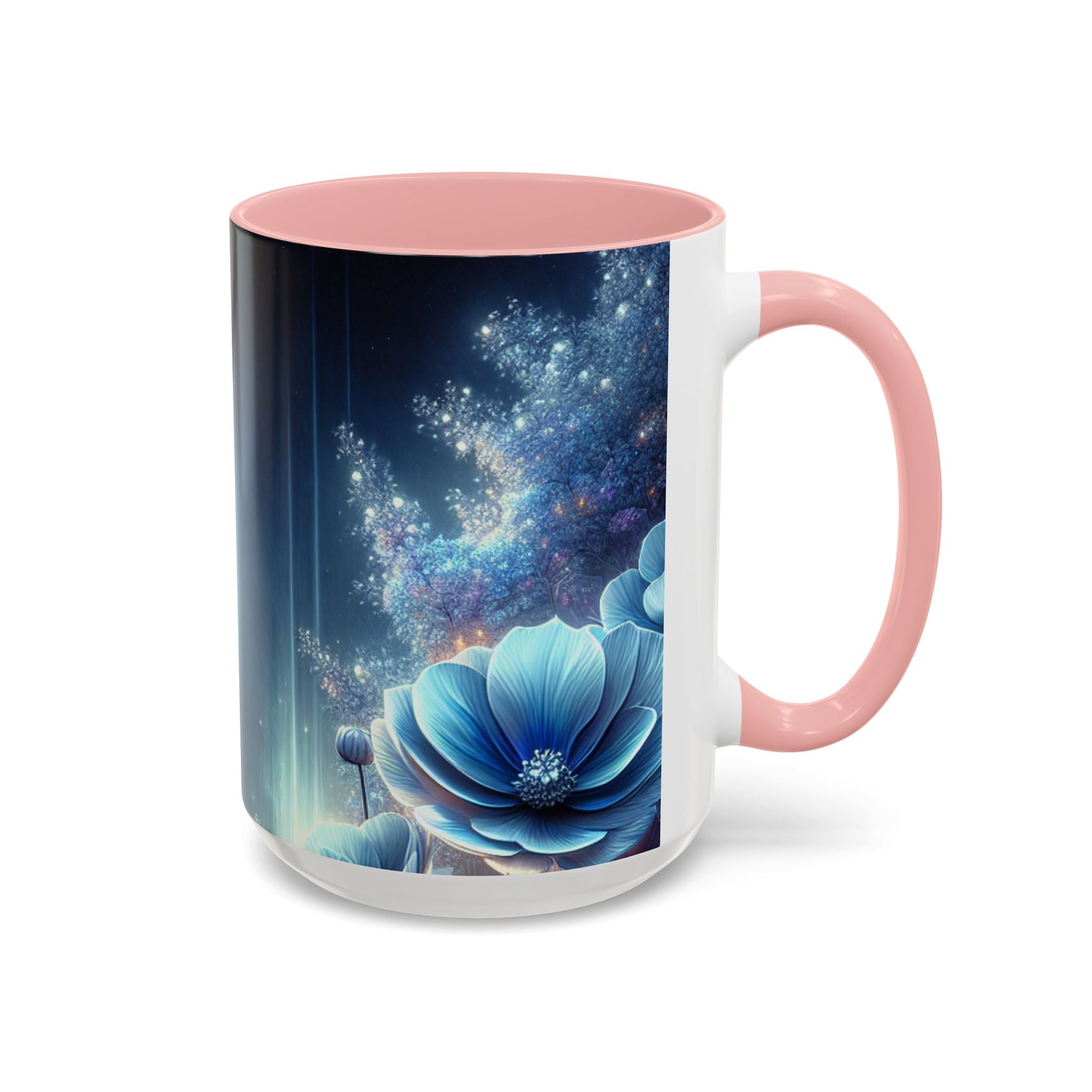 Coffee Mug Moon Flower Design - Resonating Crystal Creations