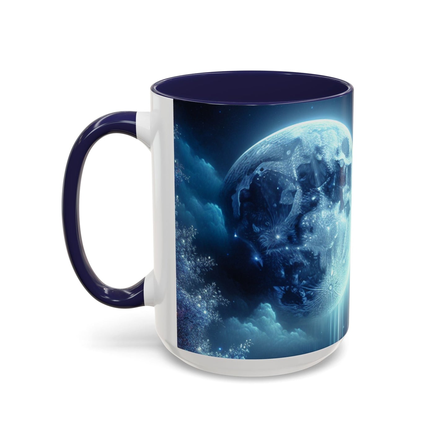 Coffee Mug Moon Flower Design - Resonating Crystal Creations