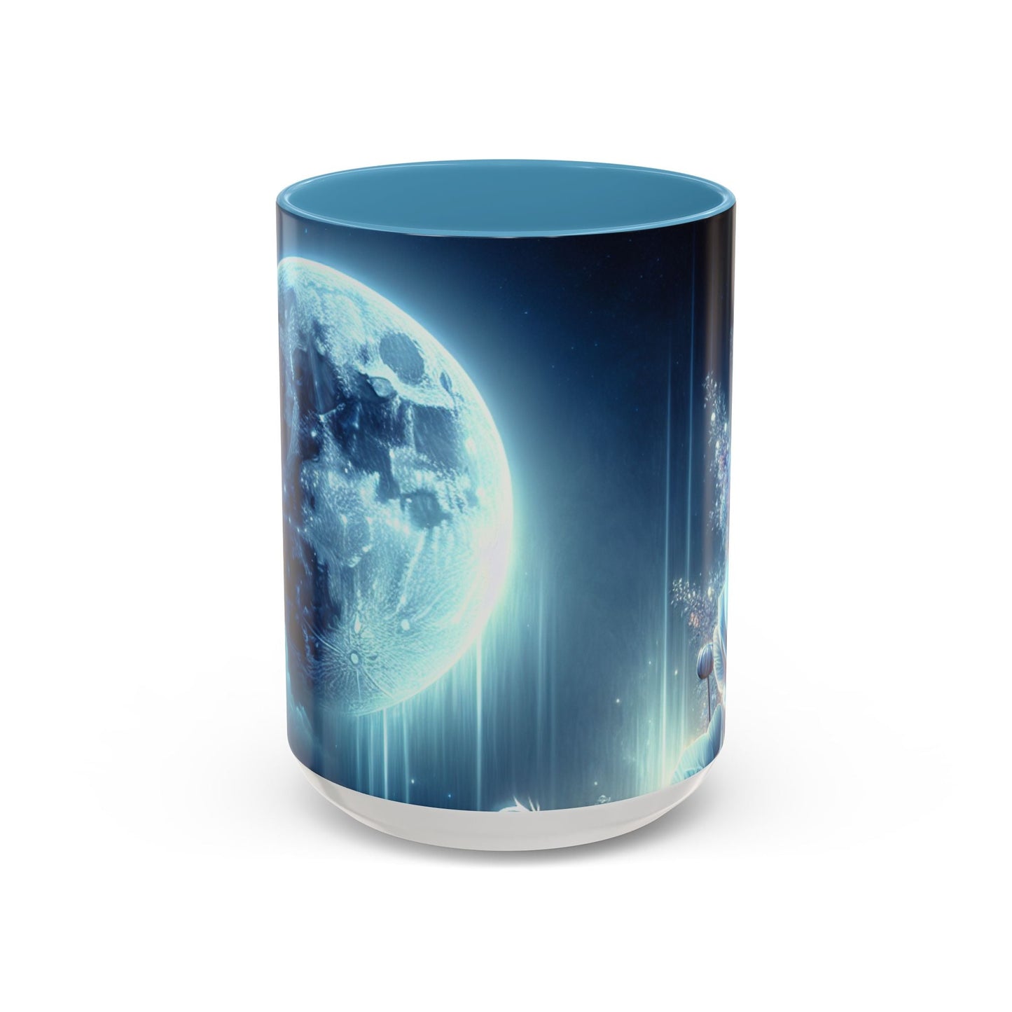 Coffee Mug Moon Flower Design - Resonating Crystal Creations