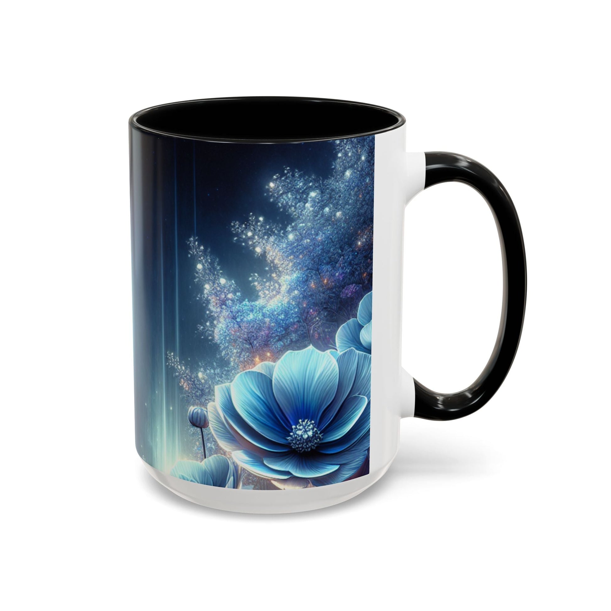 Coffee Mug Moon Flower Design - Resonating Crystal Creations