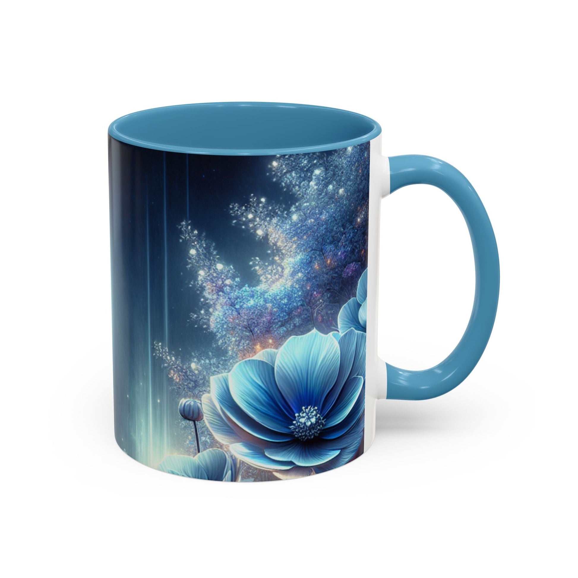 Coffee Mug Moon Flower Design - Resonating Crystal Creations