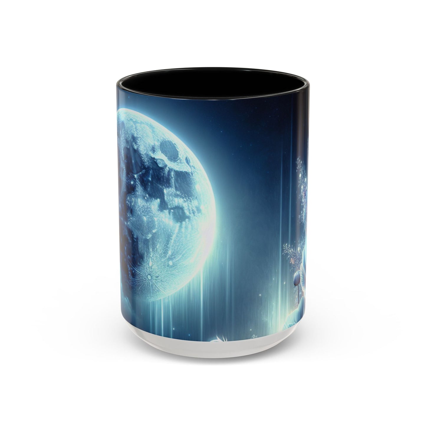 Coffee Mug Moon Flower Design - Resonating Crystal Creations