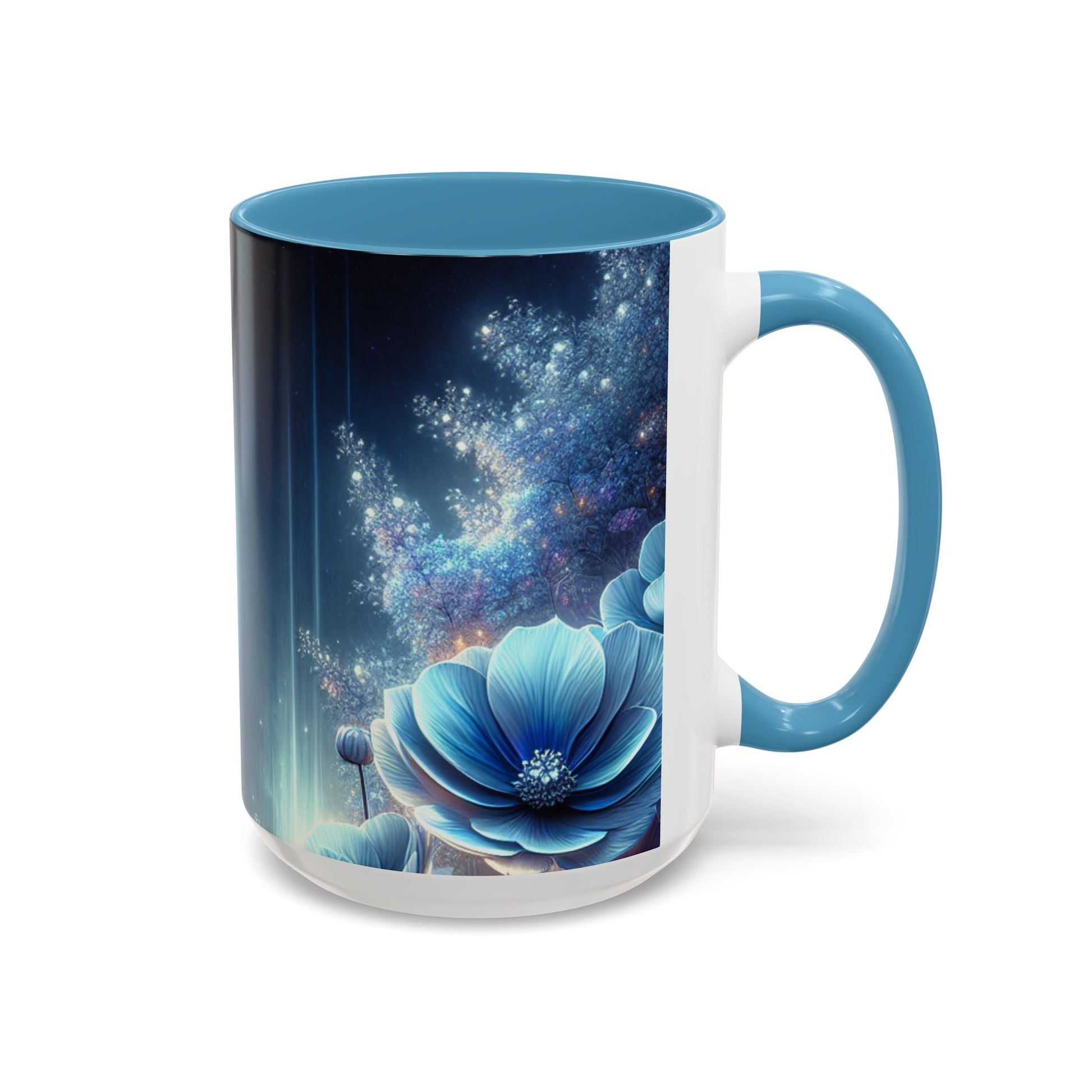 Coffee Mug Moon Flower Design - Resonating Crystal Creations