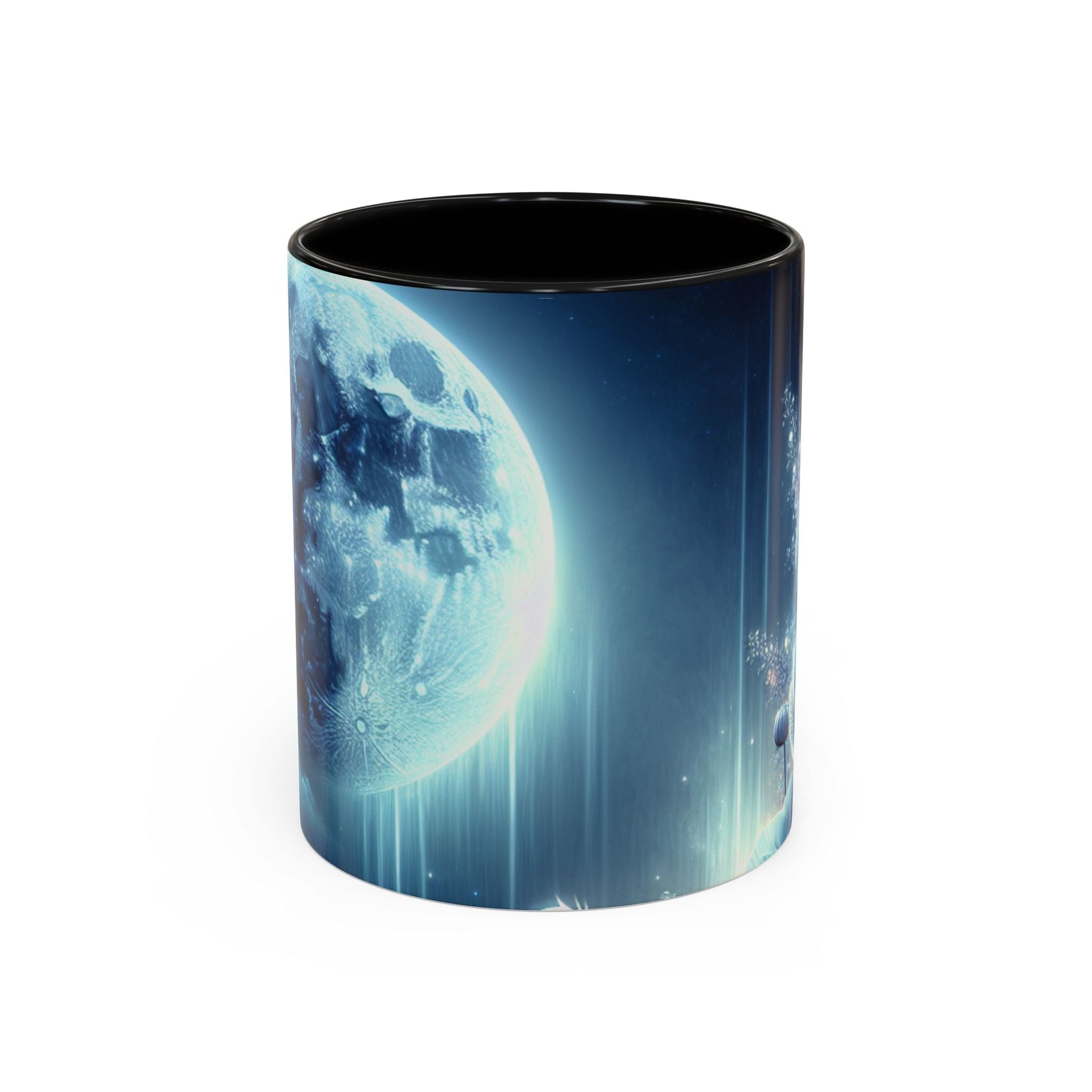 Coffee Mug Moon Flower Design - Resonating Crystal Creations