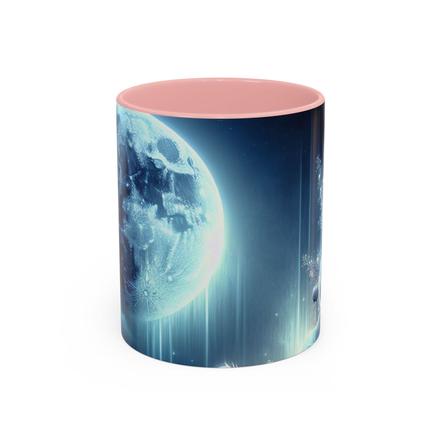 Coffee Mug Moon Flower Design - Resonating Crystal Creations