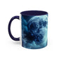 Coffee Mug Moon Flower Design - Resonating Crystal Creations