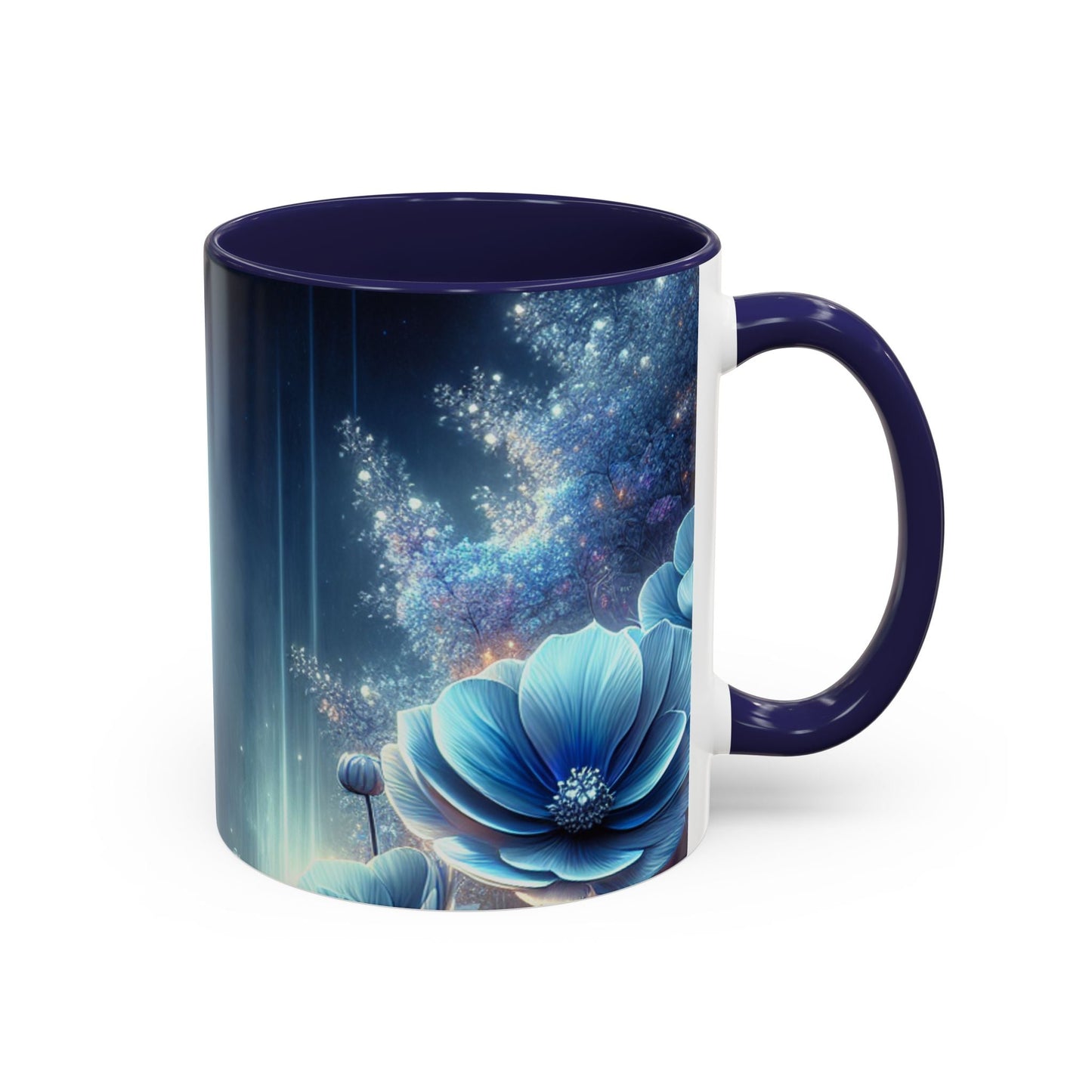 Coffee Mug Moon Flower Design - Resonating Crystal Creations