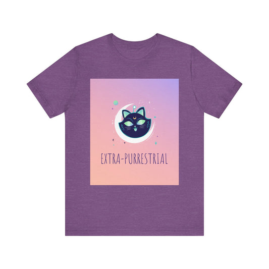 Cosmic Cat Unisex Tee, Funny Cat Shirt, Space Kitty Tshirt, Alien Cat Graphic Tee, Galaxy Kitten Shirt, Cat Lover Gift, Cute Cat Shirt - Resonating Crystal Creations