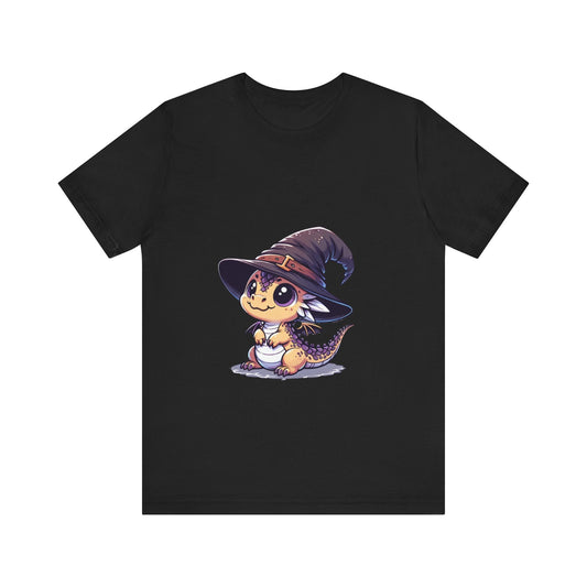 Cute Dragon Wizard Tee - Magical Fantasy Design, Unisex Apparel - Resonating Crystal Creations