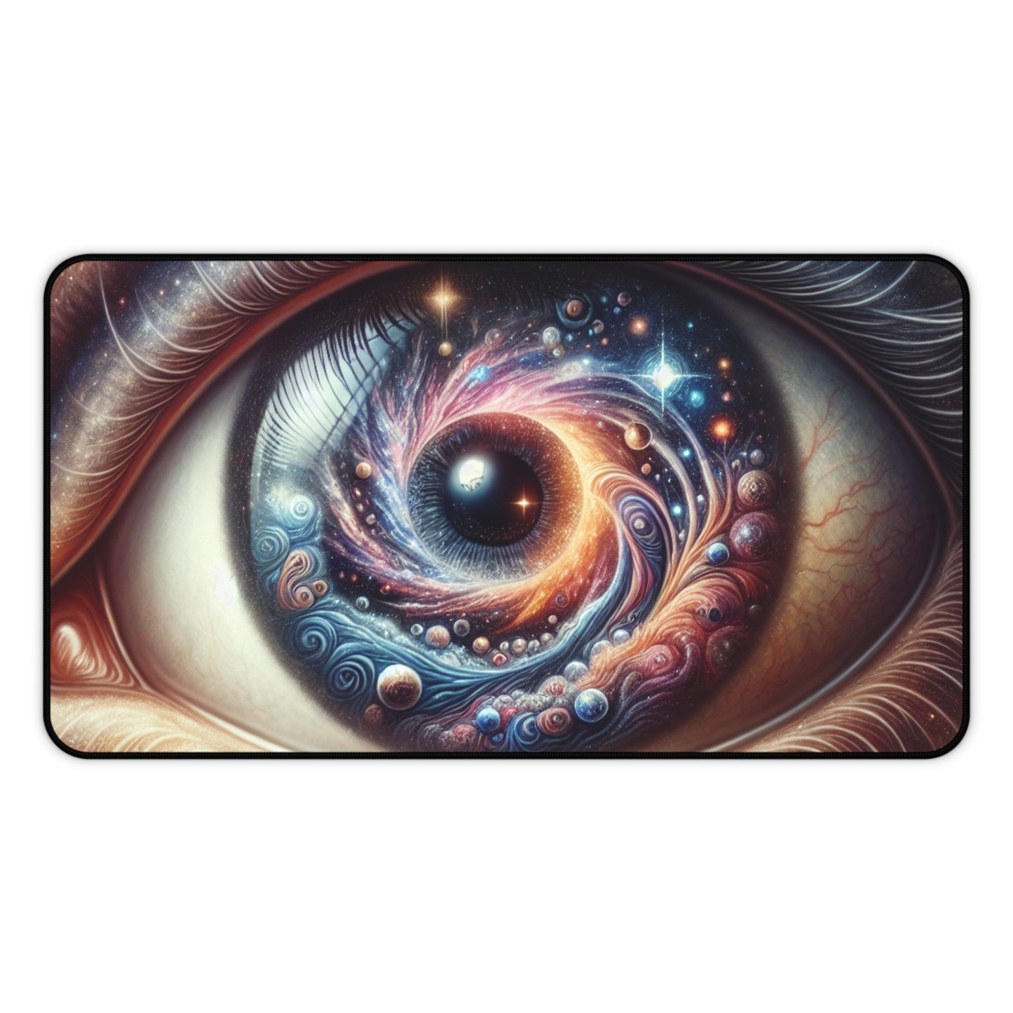 Desk Mat, Galaxy within, Celestial Mouse Pad, Starry Office Decor, Space Desk Accessory, Cosmic Workstation Mat, Nebula Gaming Mat - Resonating Crystal Creations