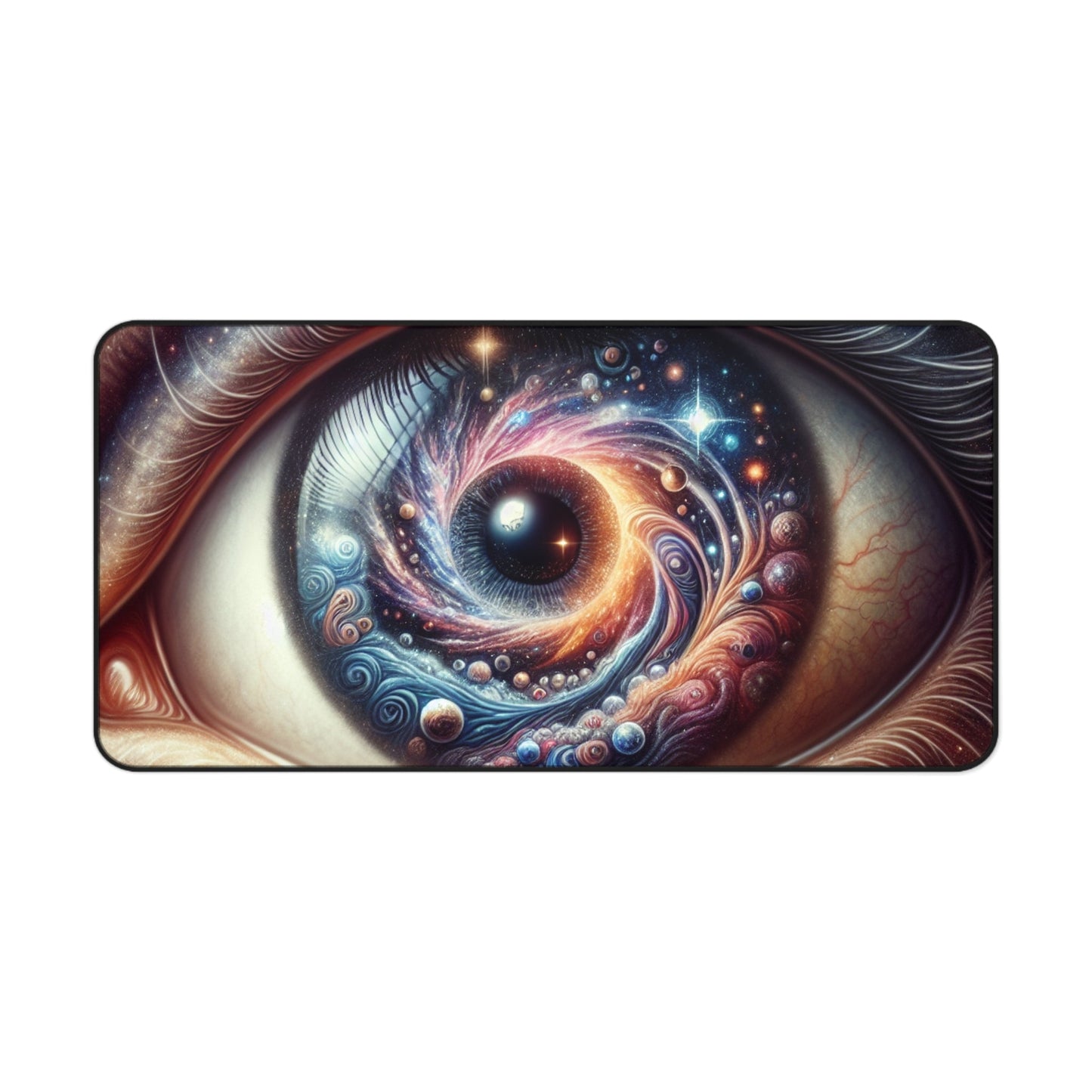 Desk Mat, Galaxy within, Celestial Mouse Pad, Starry Office Decor, Space Desk Accessory, Cosmic Workstation Mat, Nebula Gaming Mat - Resonating Crystal Creations