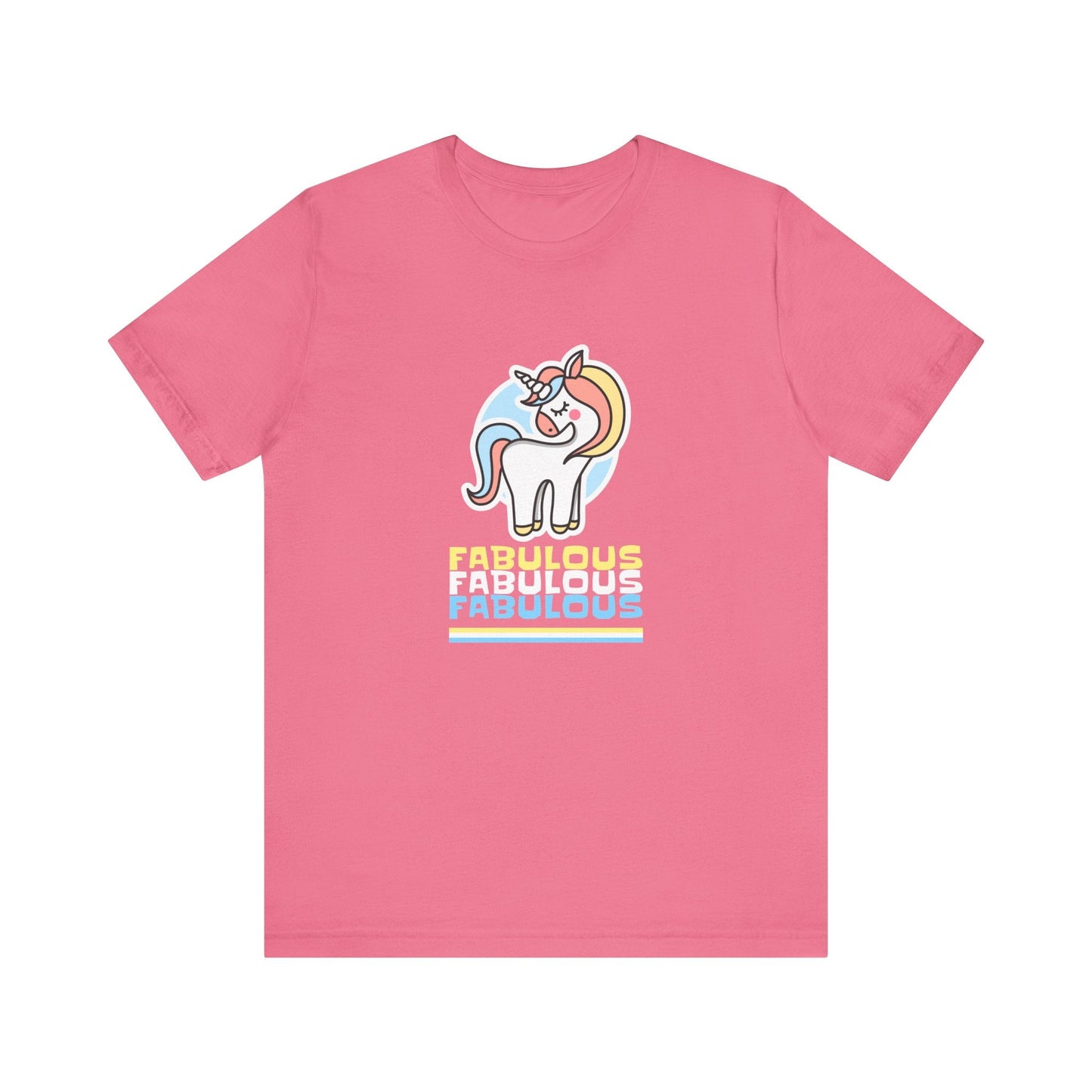 Fabulous Unicorn Tee, Magical Rainbow Shirt, Mythical Creature T-shirt, Fantasy Animal Top, Enchanted Graphic Tee, Fun Tee for Unicorn - Resonating Crystal Creations