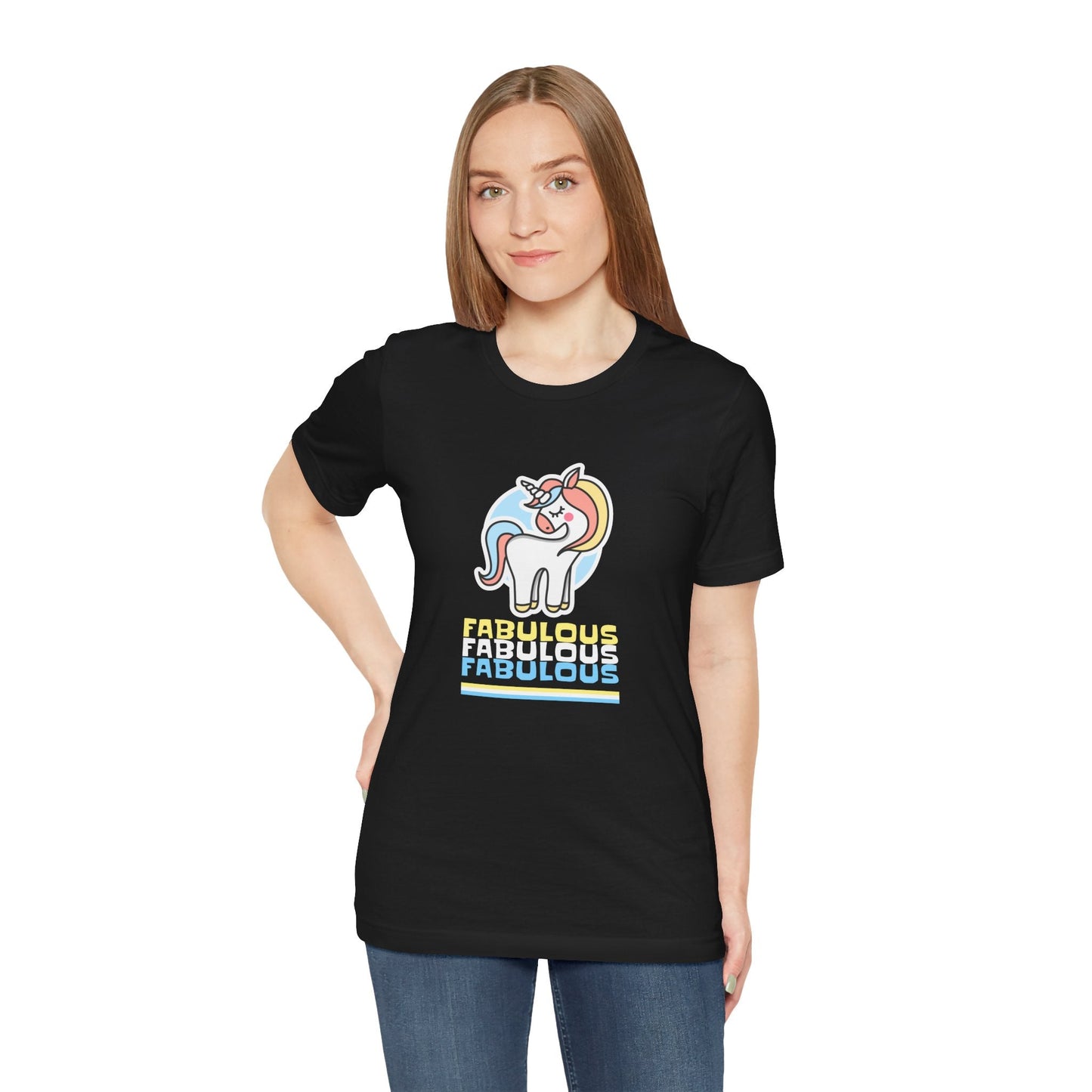 Fabulous Unicorn Tee, Magical Rainbow Shirt, Mythical Creature T-shirt, Fantasy Animal Top, Enchanted Graphic Tee, Fun Tee for Unicorn - Resonating Crystal Creations