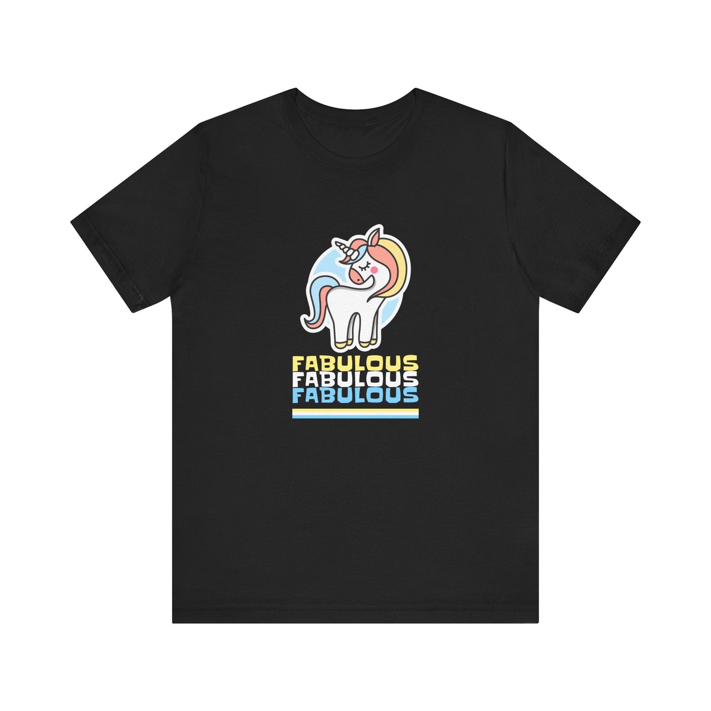 Fabulous Unicorn Tee, Magical Rainbow Shirt, Mythical Creature T-shirt, Fantasy Animal Top, Enchanted Graphic Tee, Fun Tee for Unicorn - Resonating Crystal Creations