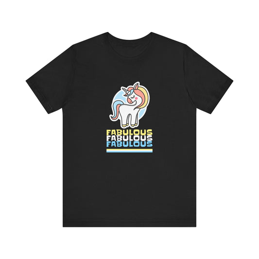 Fabulous Unicorn Tee, Magical Rainbow Shirt, Mythical Creature T-shirt, Fantasy Animal Top, Enchanted Graphic Tee, Fun Tee for Unicorn - Resonating Crystal Creations