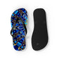 Flip Flops - Blue Mandala Design - Resonating Crystal Creations