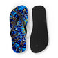 Flip Flops - Blue Mandala Design - Resonating Crystal Creations