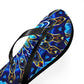 Flip Flops - Blue Mandala Design - Resonating Crystal Creations