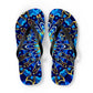 Flip Flops - Blue Mandala Design - Resonating Crystal Creations