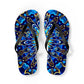 Flip Flops - Blue Mandala Design - Resonating Crystal Creations