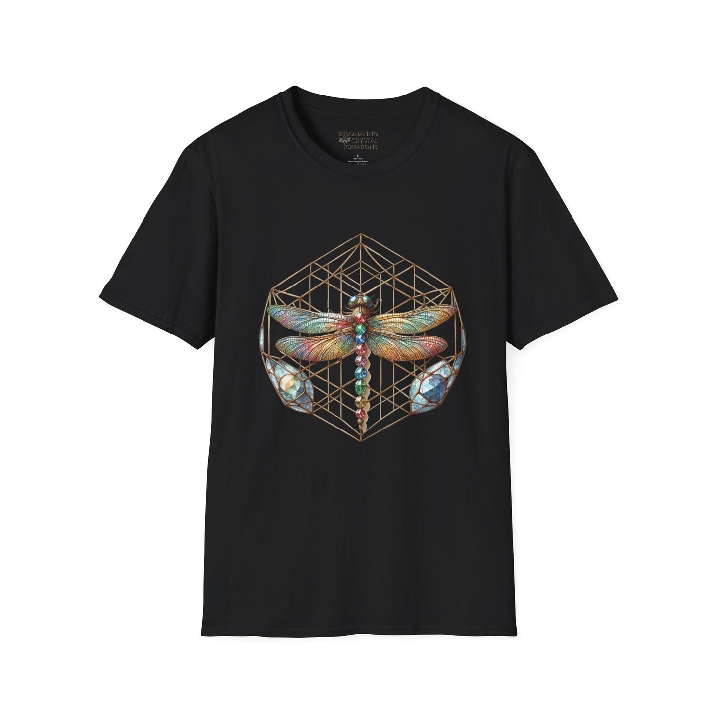 Geometric Dragonfly T-Shirt - Resonating Crystal Creations