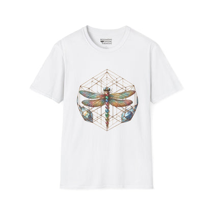 Geometric Dragonfly T-Shirt - Resonating Crystal Creations