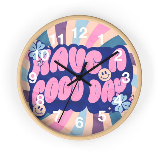 Good Day Wall Clock - Resonating Crystal Creations