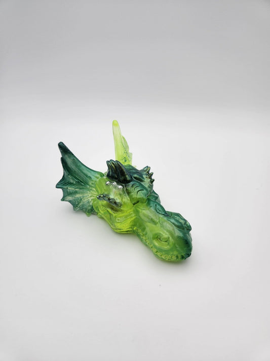 Green Dragon Head - Resonating Crystal Creations