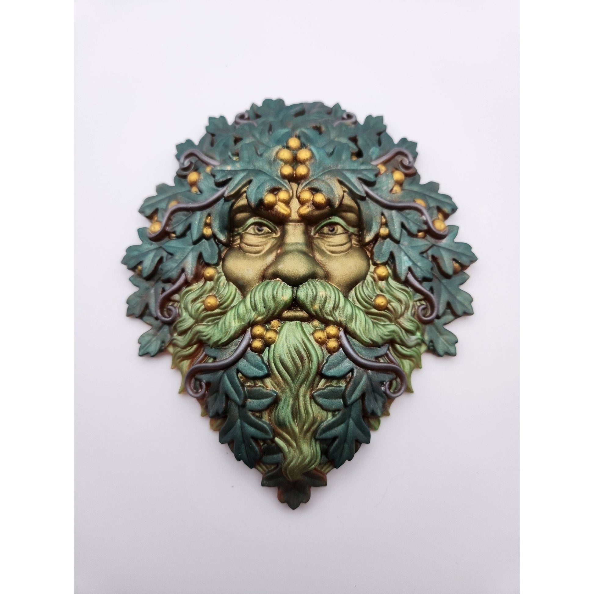 Greenman with Yellow Berries - Resonating Crystal Creations