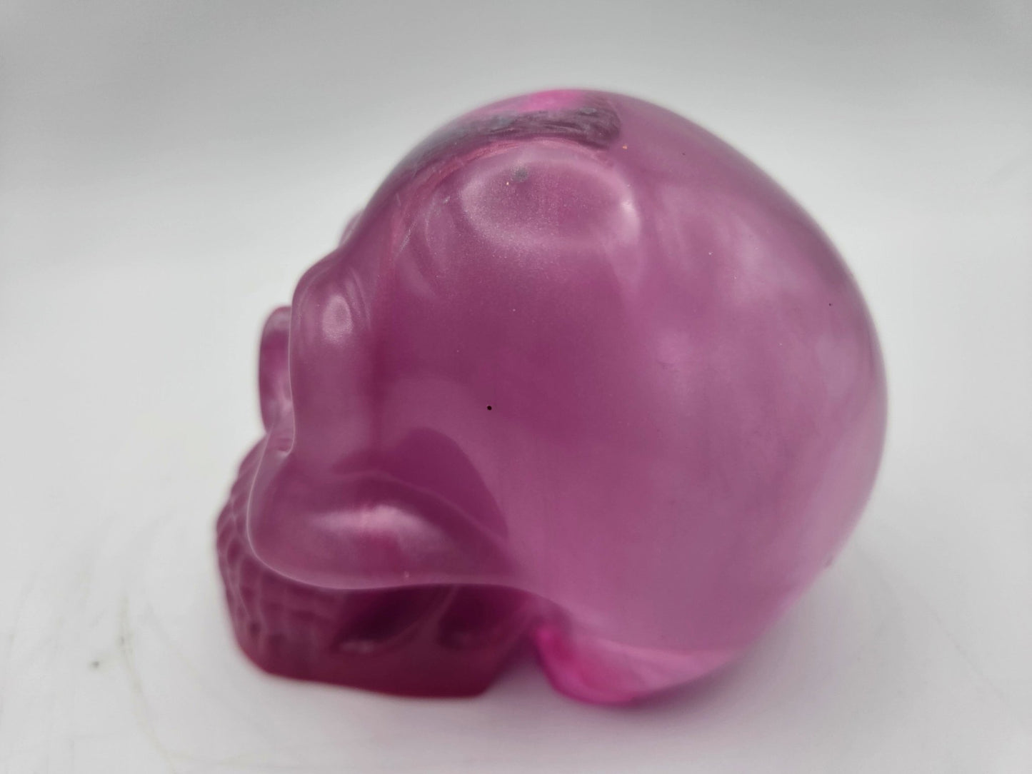 Handmade Resin Pink Skull - Resonating Crystal Creations