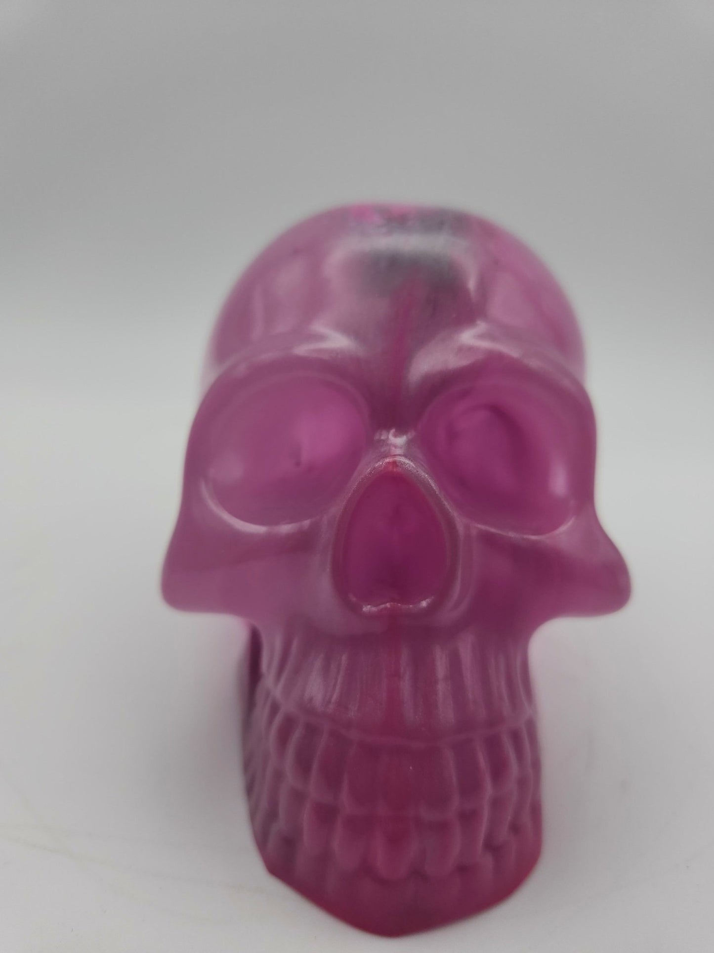 Handmade Resin Pink Skull - Resonating Crystal Creations