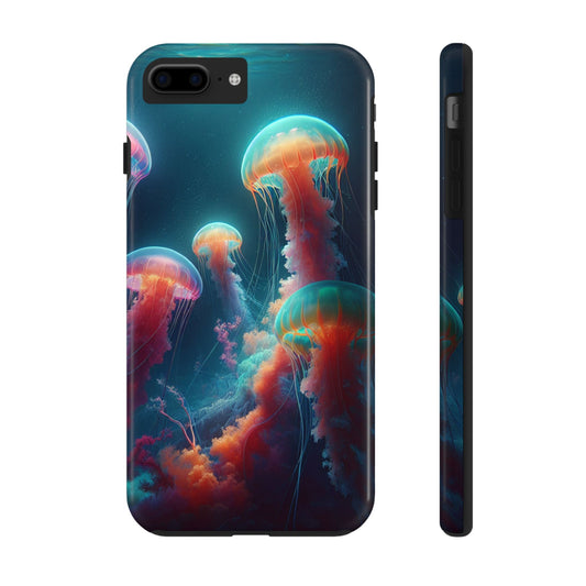 Jellyfish Tough Phone Cases - Resonating Crystal Creations