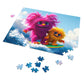 Jigsaw Puzzle - Cute Furry Monsters Surfing - Resonating Crystal Creations