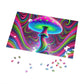 Jigsaw Puzzle - Psychedelic Mushroom Design - Resonating Crystal Creations